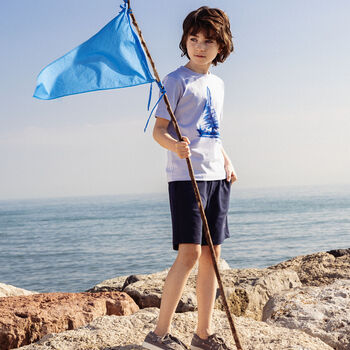 Boys Blue Logo T-Shirt