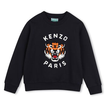 Navy Blue Tiger Logo Sweatshirt