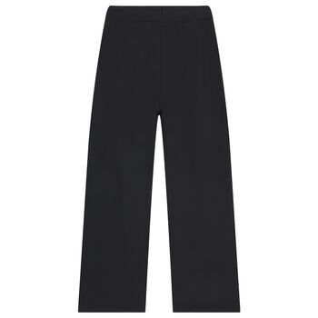 Girls Black Logo Joggers