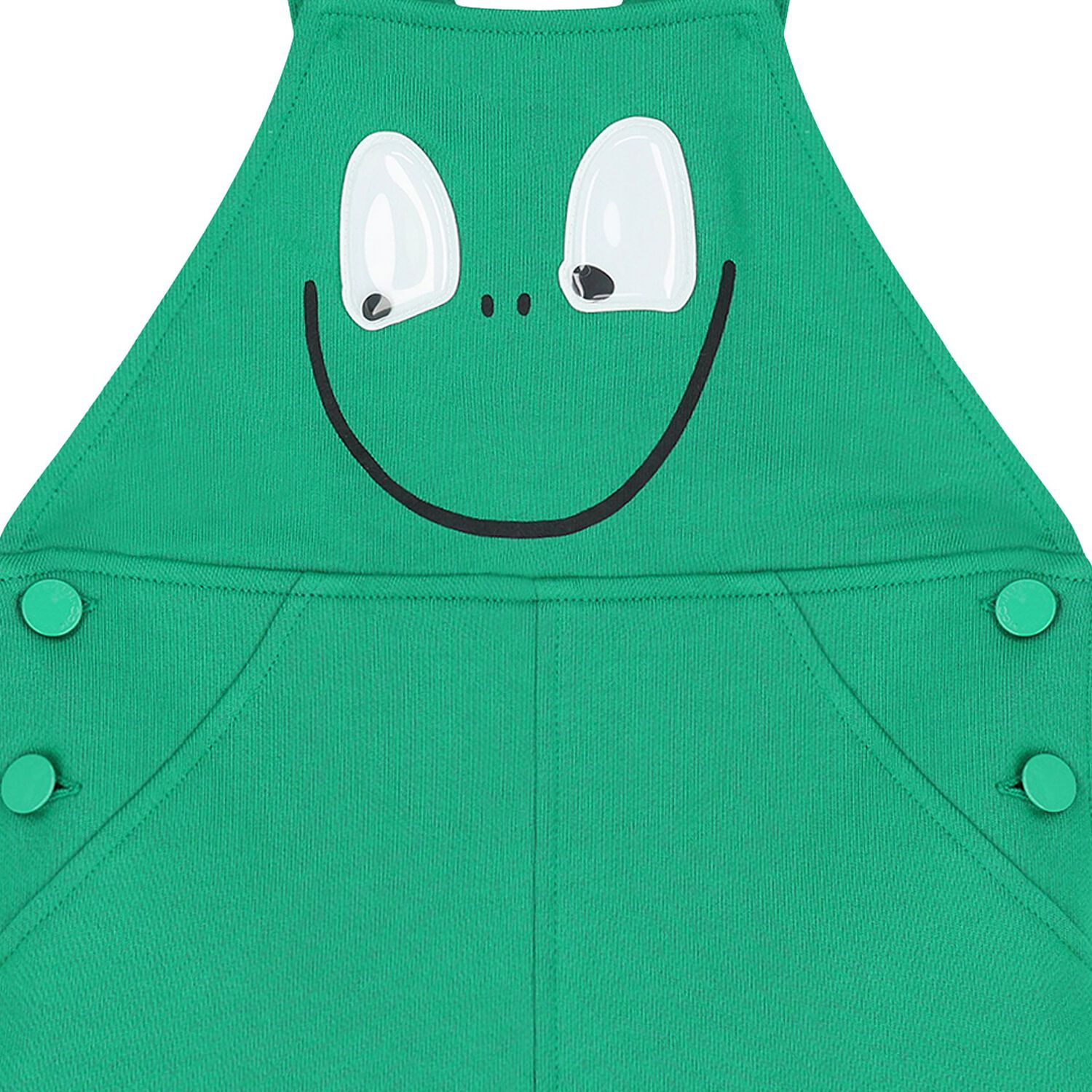 Baby Boys Green Frog Dungarees, 1, hi-res image number null