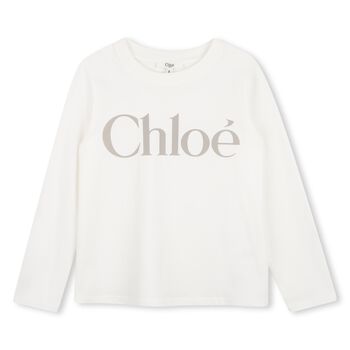 Girls Mini Me White Long Sleeve Top
