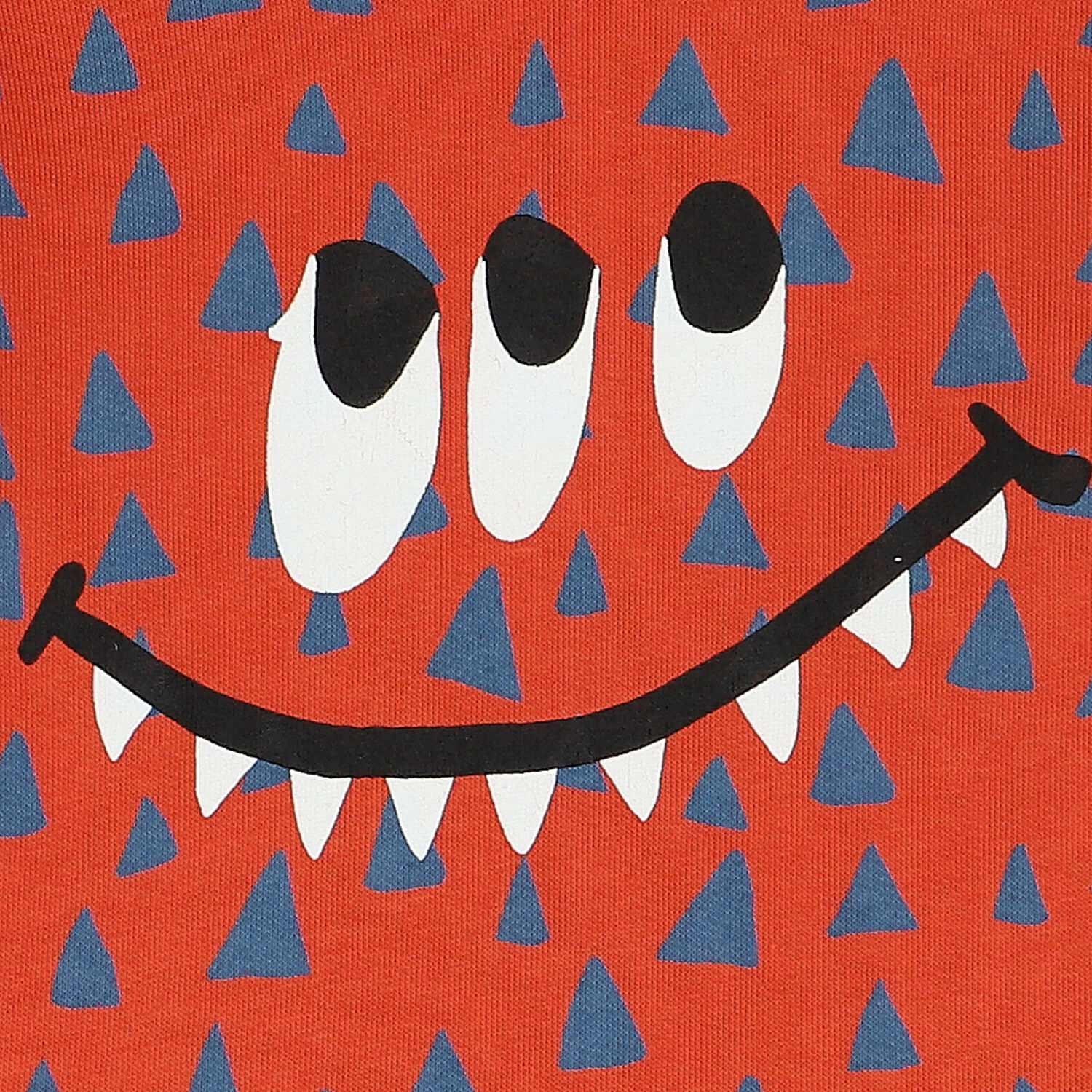 Younger Boys Orange Monster Sweatshirt, 1, hi-res image number null