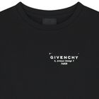 Girls Black Logo T-Shirt Dress, 1, hi-res