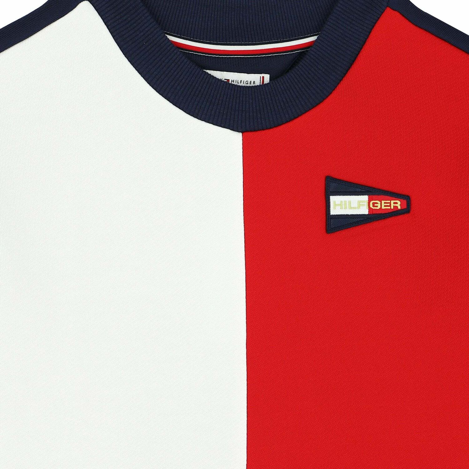 Girls Red, White & Blue Logo Sweatshirt, 1, hi-res