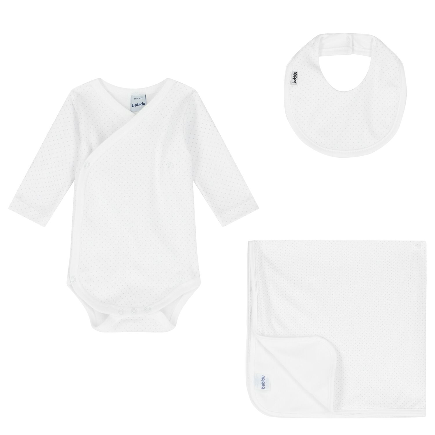 White & Grey Dots Baby Gift Set, 3, hi-res image number null