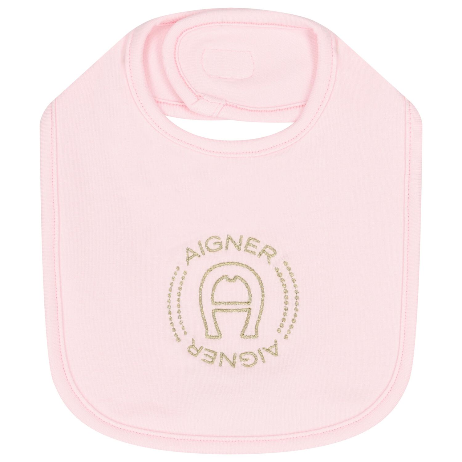 Baby Girls Pink Logo Bib, 3, hi-res