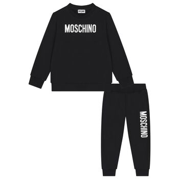 Moschino Black Logo Tracksuit, 2 Black Logo Tracksuit