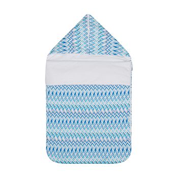 Baby Boys Blue & White Zig Zag Nest