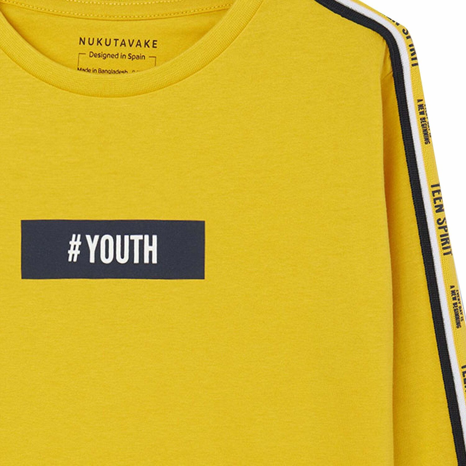 Boys Yellow Long Sleeve Top, 1, hi-res