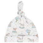 Baby Boys Blue & White Carousel & Hot Air Balloon Babygrow Set, 1, hi-res