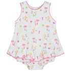 بودى سوت بنات بطبعة حورية البحر باللون الابيض, 1, hi-res