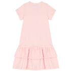 Girls Pink Logo Bag Dress, 3, hi-res