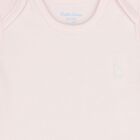 Baby Girls Ivory & Pink Babygrow Gift Set, 1, hi-res