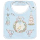 Blue & Pink Spring Bunny Baby Carr&eacute; Swaddle & Bib Gift Set, 1, hi-res