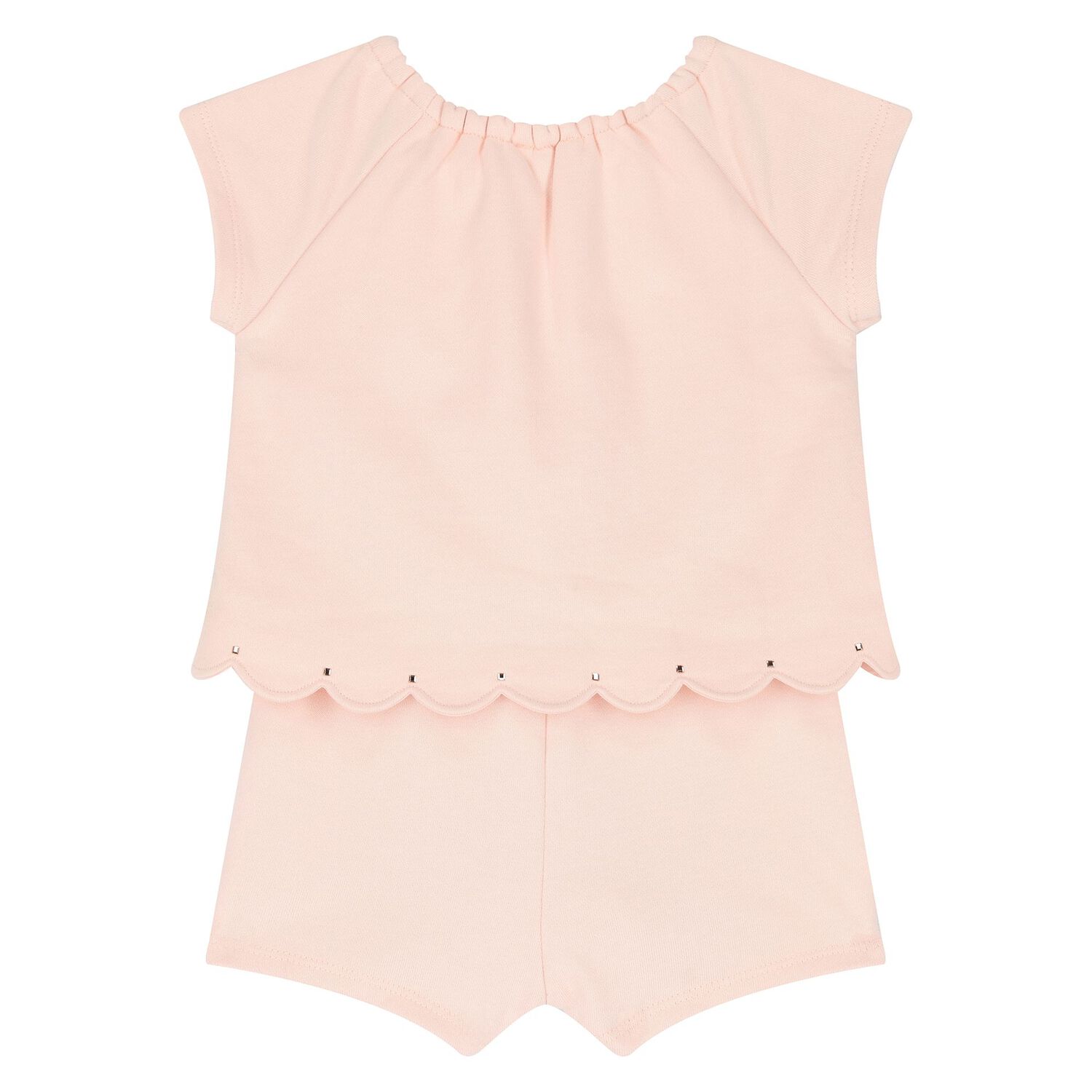 Baby Girls Pink Logo Romper, 1, hi-res image number null