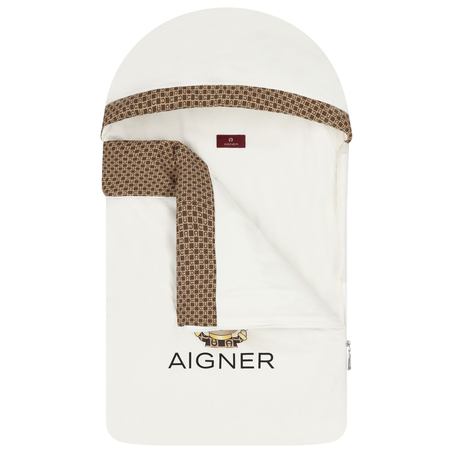 Ivory Teddy Bear Logo Baby Nest, 1, hi-res