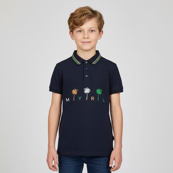 Boys Navy Polo Shirt