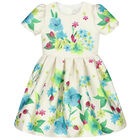 فستان ساتان للعيد باللون العاجي, 1, hi-res