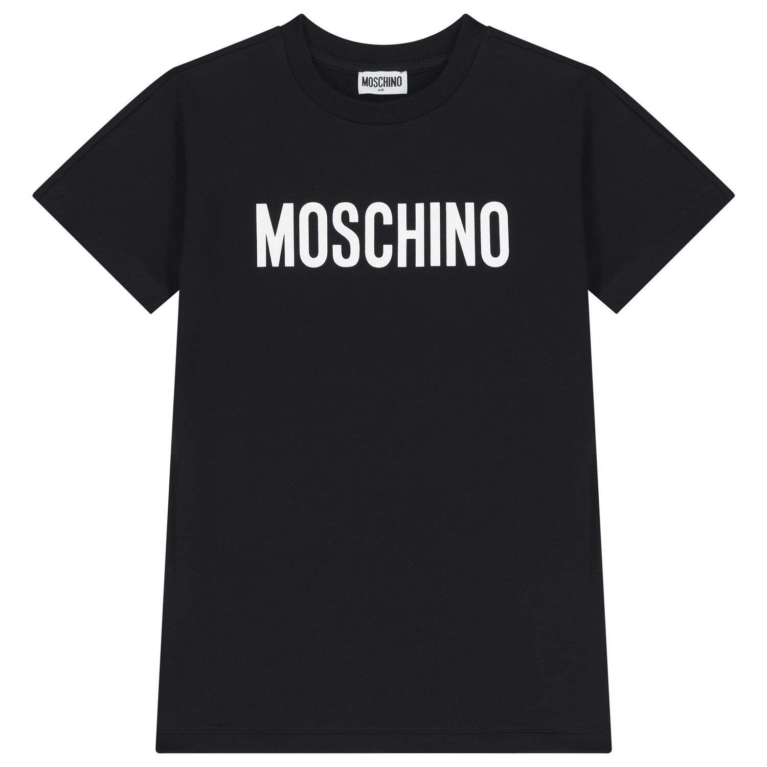 فستان بنات بالشعار باللون الاسود , 2, hi-res