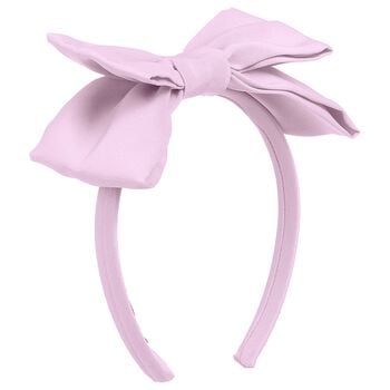 Girls Lilac Bow Headband