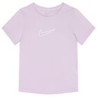 Girls Purple Logo T-Shirt, 3, hi-res