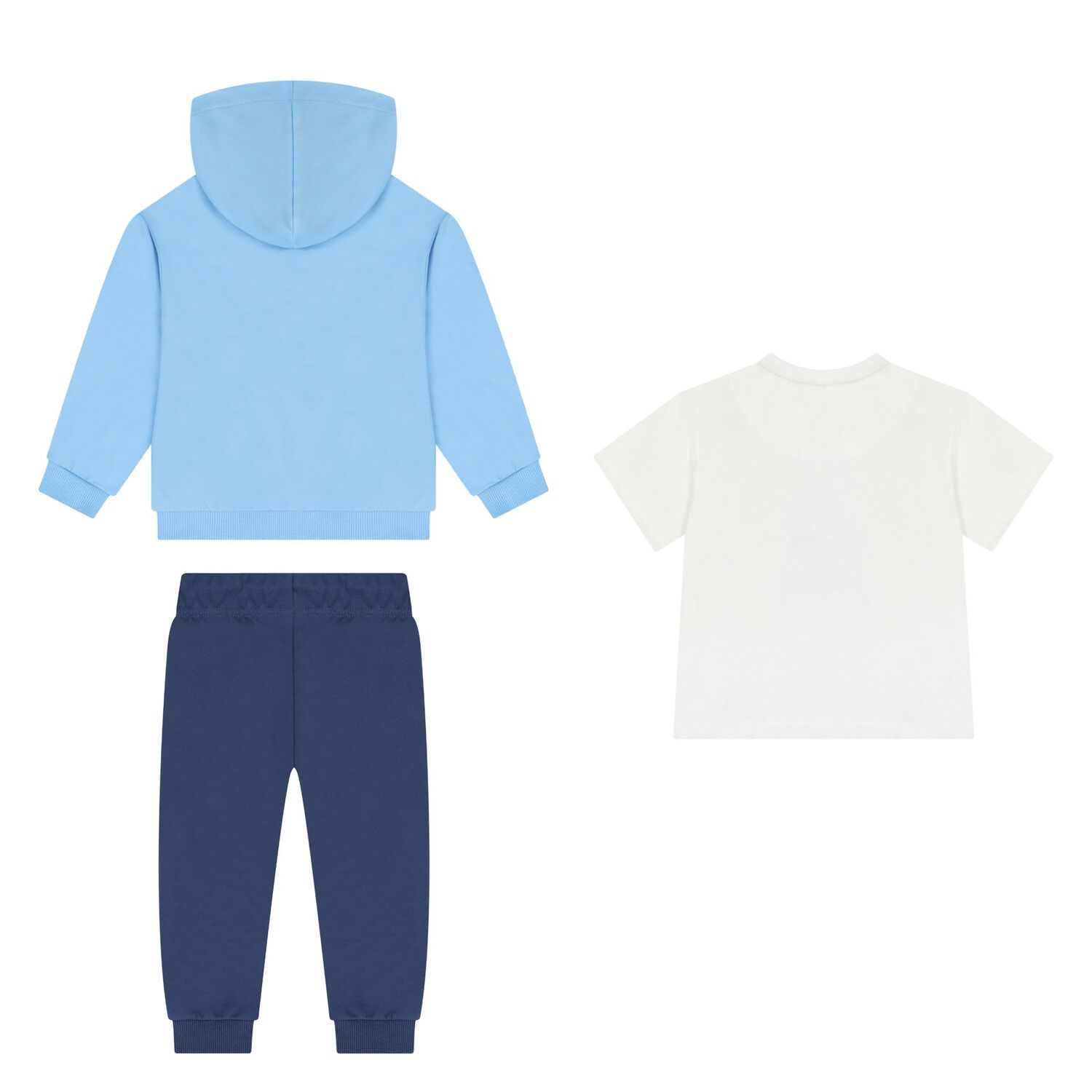 Younger Boys Blue & Navy Blue Tracksuit Set ( 3 Piece ), 1, hi-res