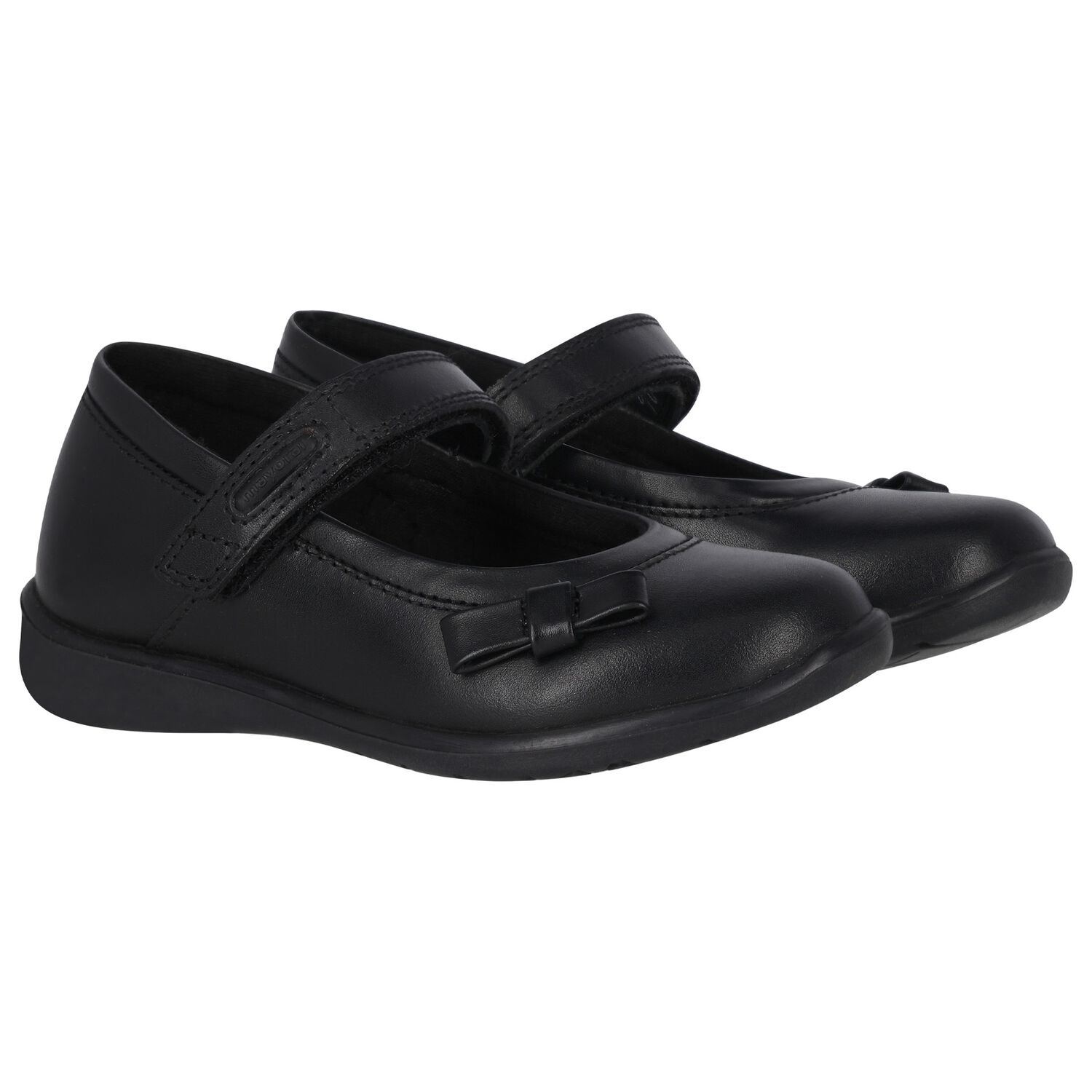 حذاء بنات جلد باللون الأسود, 1, hi-res image number null