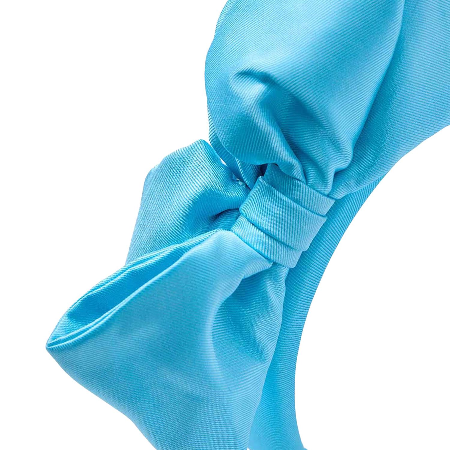 Girls Turquoise Blue Satin Headband, 1, hi-res image number null