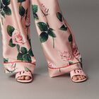 Girls Pink Leather Logo Sliders, 1, hi-res