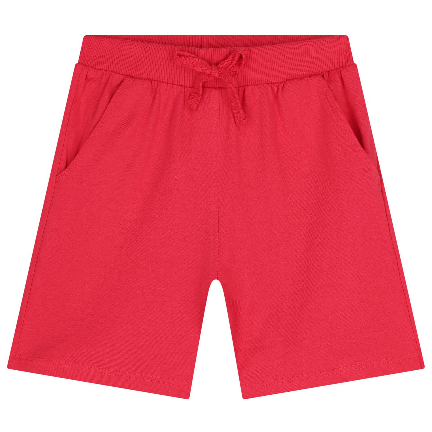 طقم شورت بناتي أبيض وأحمر مزين بالزهور, 1, hi-res