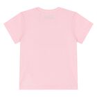 طقم شورت بنات بشعار الدب تيدي باللون الوردي , 4, hi-res