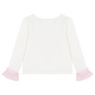 طقم تنوره بنات بطبعه قلعه باللون العاجى والوردى , 1, hi-res