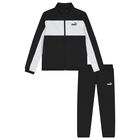 Boys Black & White Logo Tracksuit, 1, hi-res