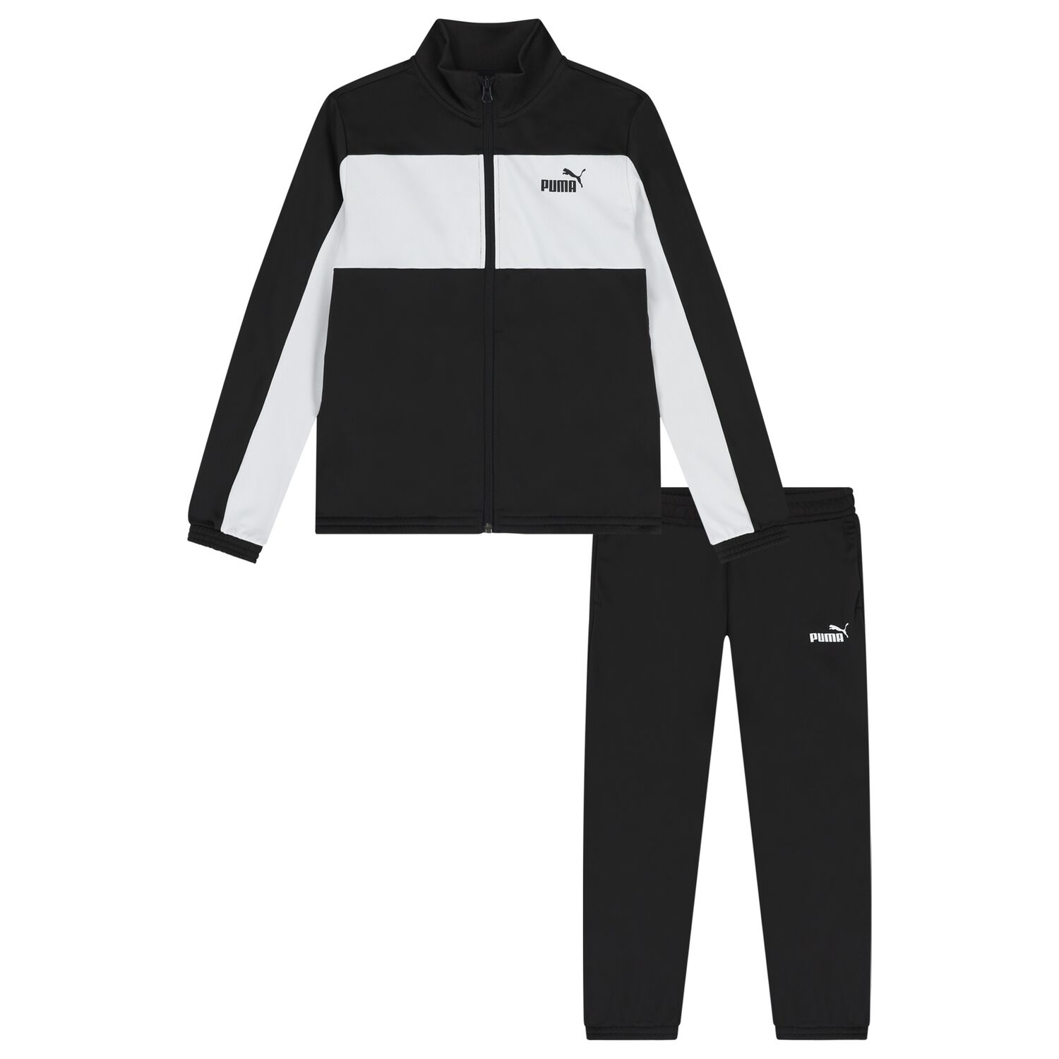 Boys Black & White Logo Tracksuit, 1, hi-res