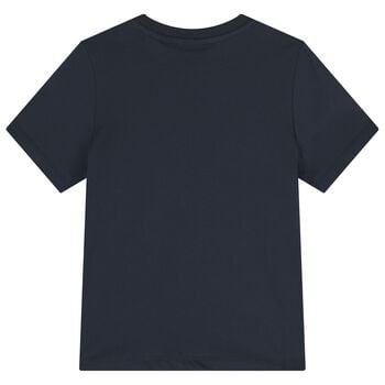 Boys Navy Blue Logo T-Shirt