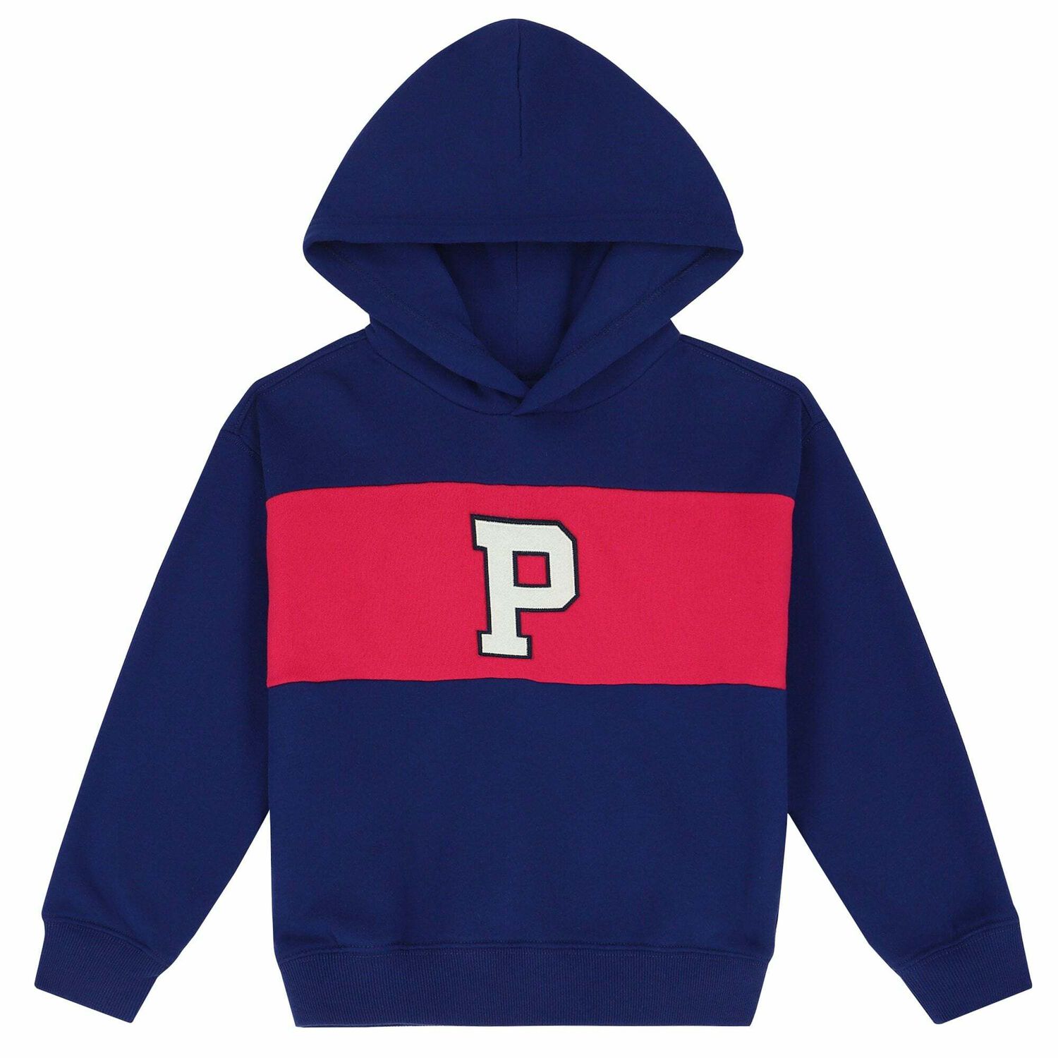 توب هودى باللون الازرق والزهرى للبنات, 1, hi-res image number null