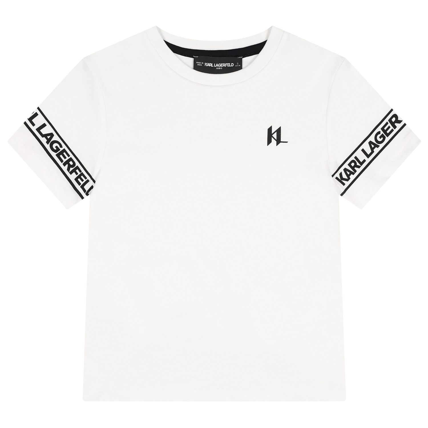 Boys Mini Me White Logo T-Shirt, 1, hi-res