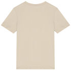 Boys Beige Logo T-Shirt, 8, hi-res