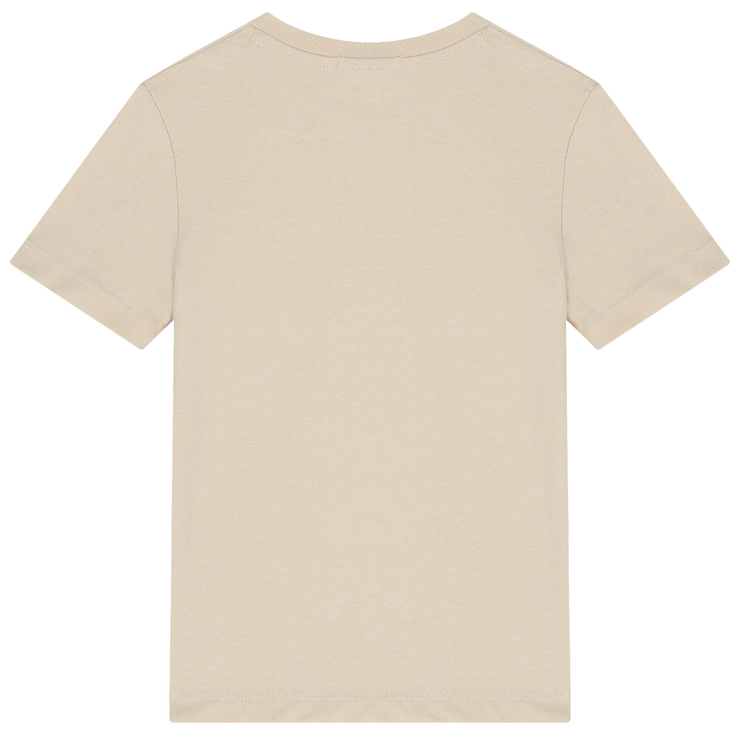 Boys Beige Logo T-Shirt, 8, hi-res