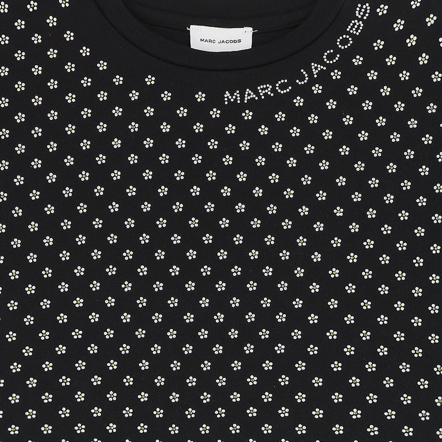 فستان ديزي أسود مرصع بأحجار الراين للبنات, 1, hi-res