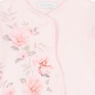 Baby Girls Pink Floral Babygrow, 1, hi-res