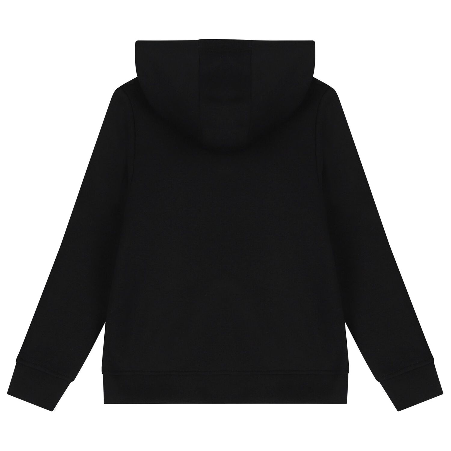 Boys Black Logo Hooded Top, 2, hi-res image number null