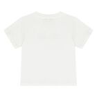 Younger Girls Ivory Horse Logo T-Shirt, 1, hi-res