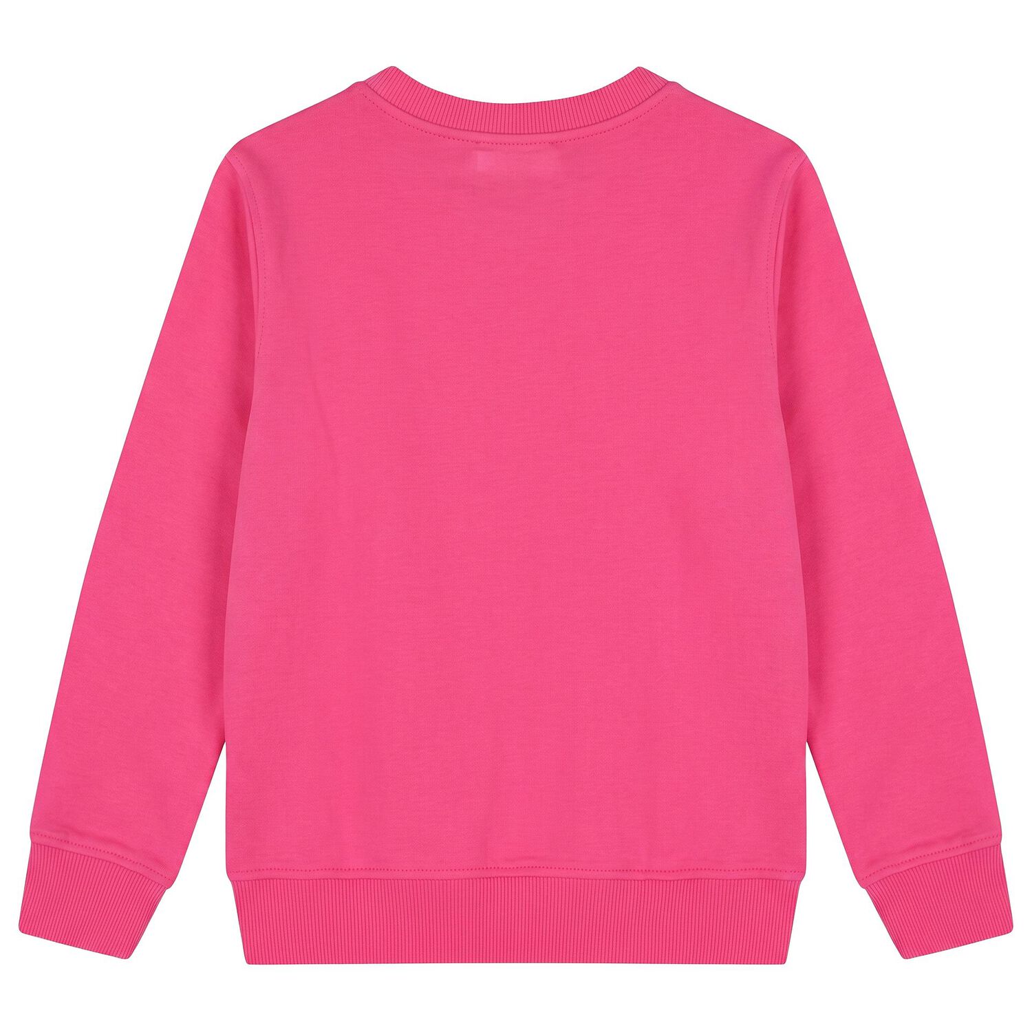 Girls Pink Teddy Bear Logo Sweatshirt, 4, hi-res