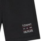 Boys Black Logo Shorts, 1, hi-res