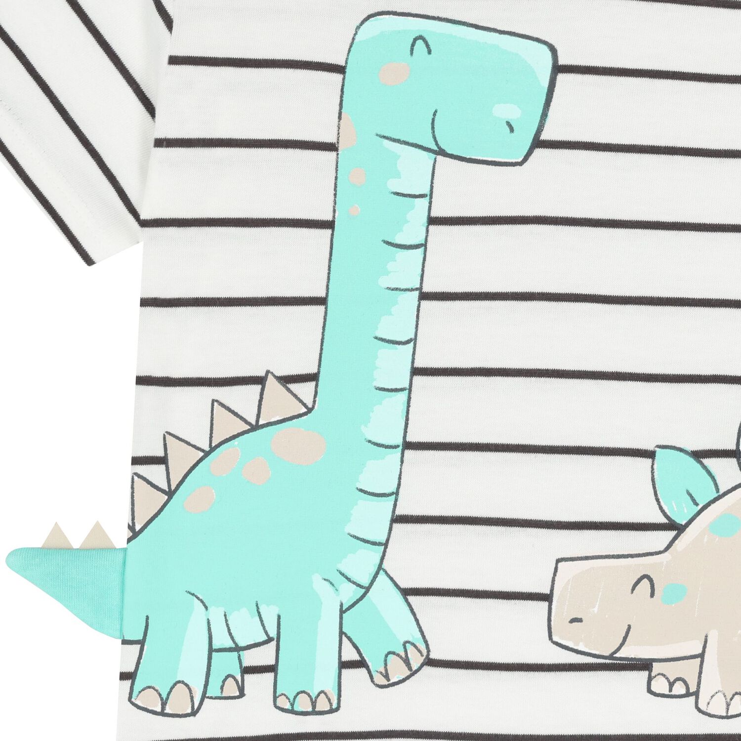 تيشيرت أولاد بطبعة ديناضور باللون العاجي , 3, hi-res