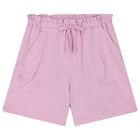 Girls White & Pink Fruits Shorts Set, 1, hi-res