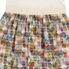 Girls Ivory & Green Ribbon Dress, 1, hi-res