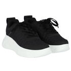 Black Logo Trainers, 1, hi-res