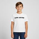 Boys White Logo T-Shirt, 2, hi-res